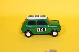 Slotcars66 Rover Mini Cooper 1/43rd scale Artin slot car green #108 